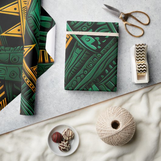 Emerald Ankara Elegance - Groen Afrikaans Ankara Cadeaupapier (Crafts)