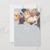 Emerald Antiek RSVP-responskaart RSVP Kaartje (Voorkant)