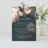 Emerald Antiek Vintage Wedding Enclosure Card RSVP Kaartje (Staand voorkant)