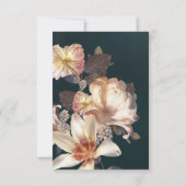 Emerald Antiek Vintage Wedding Enclosure Card RSVP Kaartje (Achterkant)