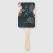 Emerald Antiek Vintage Wedding Handwaaier (Voorkant)