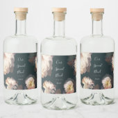 Emerald Antiek Vintage Wedding Likeurfles Etiket (Flessen)