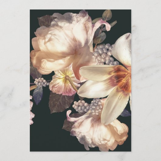 Emerald Antiek Vintage Wedding Menu (Achterkant)