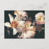 Emerald Antiek Vintage Wedding Reception Card Informatiekaartje (Achterkant)