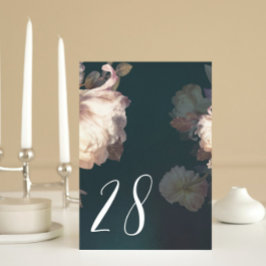 Emerald Antiek Vintage Wedding Table Numbers Kaart