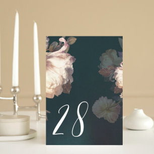 Emerald Antiek Vintage Wedding Table Numbers Kaart