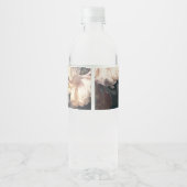 Emerald Antiek Vintage Wedding Waterfles Etiket (Achterkant)