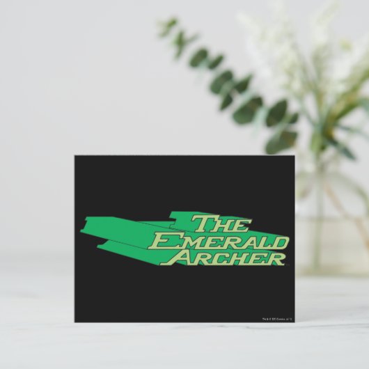 Emerald Archer Logo Briefkaart (Staand voorkant)