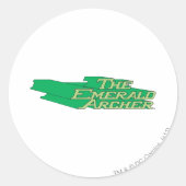 Emerald Archer Logo Ronde Sticker (Voorkant)