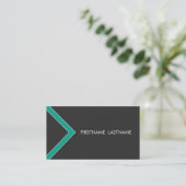 Emerald Arrow Personal Networking Visitekaartjes (Staand voorkant)