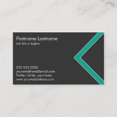 Emerald Arrow Personal Networking Visitekaartjes (Achterkant)