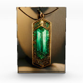 Emerald Art Deco-hanger Fotoblokken (Voorkant)