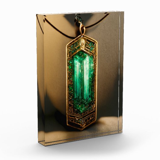 Emerald Art Deco-hanger Fotoblokken (Links)