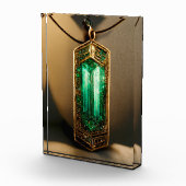 Emerald Art Deco-hanger Fotoblokken (Rechts)