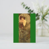 Emerald - Art Nouveau Briefkaart (Staand voorkant)
