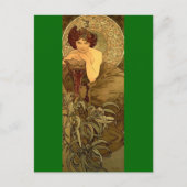 Emerald - Art Nouveau Briefkaart (Voorkant)