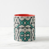 Emerald-as abstract geometrisch patroon 1284 mok (Midden)