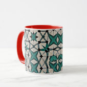 Emerald-as abstract geometrisch patroon 1284 mok (Voorkant links)