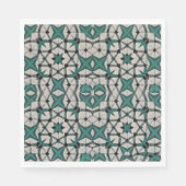 Emerald-as abstract geometrisch patroon 1284 servet (Voorkant)
