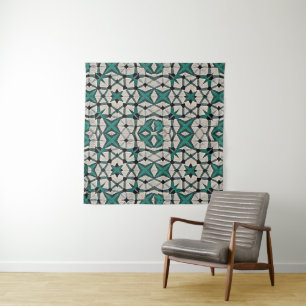 Emerald-as abstract geometrisch patroon 1284 wandkleed
