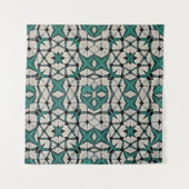 Emerald-as abstract geometrisch patroon 1284 wandkleed (Voorkant)