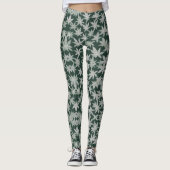 Emerald Asanoha: een traditioneel Japans ontwerp Leggings (Voorkant)