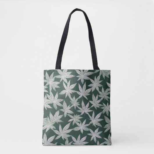 Emerald Asanoha: een traditioneel Japans ontwerp Tote Bag (Voorkant)