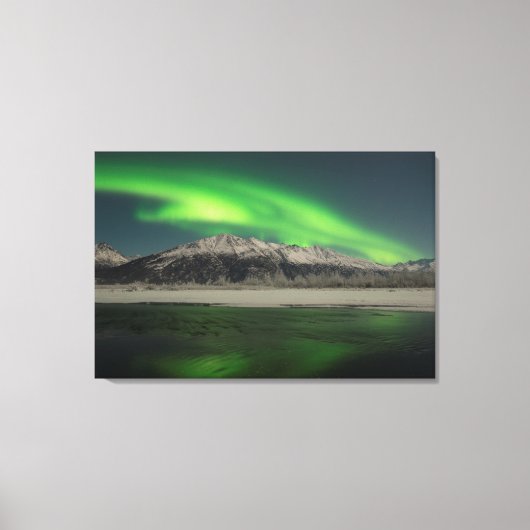 Emerald Aurora Canvas Afdruk (Voorkant)