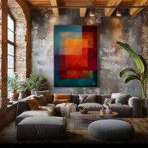 Emerald Aurora Kleurveld Abstracte Moderne Wand 