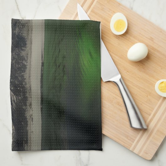 Emerald Aurora Theedoek (Quarter Fold)