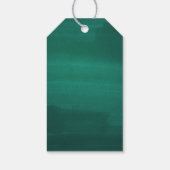 Emerald baby shower. Neutraal groen dank u Cadeaulabel (Achterkant)