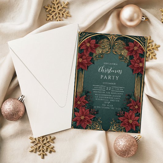 Emerald Barok Kerstmis Kaart