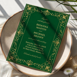 Emerald Barok Luxe Keltisch Kaart