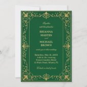 Emerald Barok Luxe Keltisch Kaart (Voorkant)