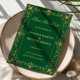 Emerald Barok Luxe Keltisch Save The Date