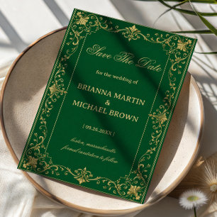 Emerald Barok Luxe Keltisch Save The Date
