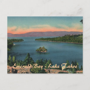 Emerald Bay - Briefkaart van het meer van Tahoe