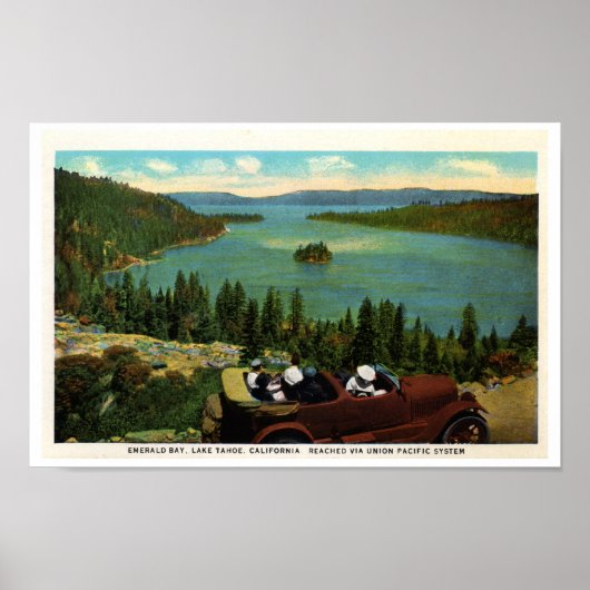 Emerald Bay, Lake Tahoe 1920 Poster (Voorkant)
