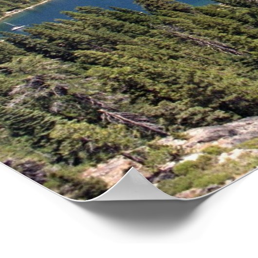 Emerald Bay, Lake Tahoe, Californië, VS Poster (Hoek)