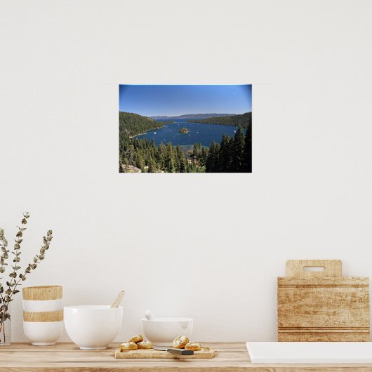 Emerald Bay, Lake Tahoe, Californië, VS Poster (Keuken)