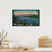 Emerald Bay - Lake Tahoe Canvas Afdrukken Poster (Keuken)