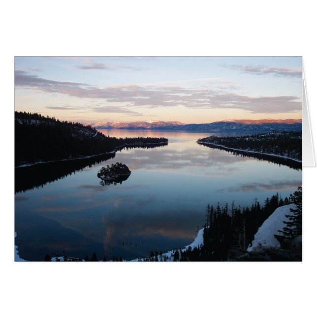 Emerald Bay, Lake Tahoe Card (Voorkant Horizontaal)