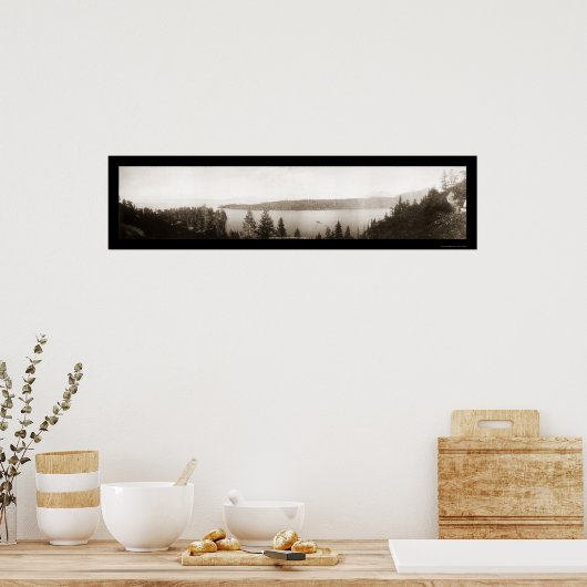 Emerald Bay Lake Tahoe Foto 1906 Poster (Keuken)