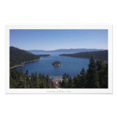 "Emerald Bay", Lake Tahoe Foto Afdruk (Voorkant)