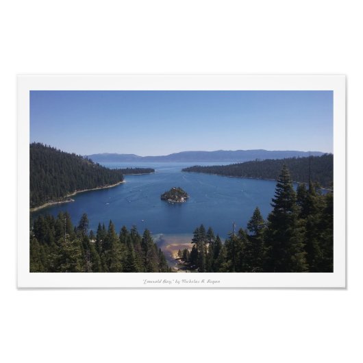 "Emerald Bay", Lake Tahoe Foto Afdruk (Voorkant)