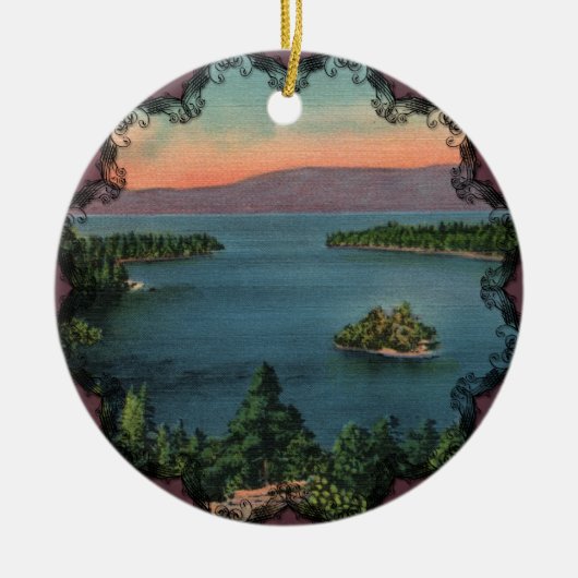 Emerald Bay - Lake Tahoe Ornament (Voorkant)
