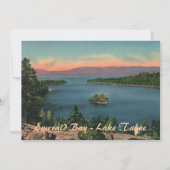 Emerald Bay - Lake Tahoe Party Uitnodiging (Voorkant)