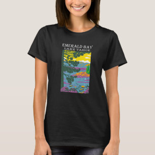 Emerald Bay Lake Tahoe Sierra Nevada Camping Hikin T-shirt