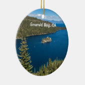 Emerald Bay met Lake Tahoe Keramisch Ornament (Rechts)