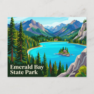 Emerald Bay State Park Californië Briefkaart